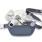 Our diaper bag and fanny packs can fit all of your essentials with your pets or children like food, bottles, car keys, wallet and more with room to grow